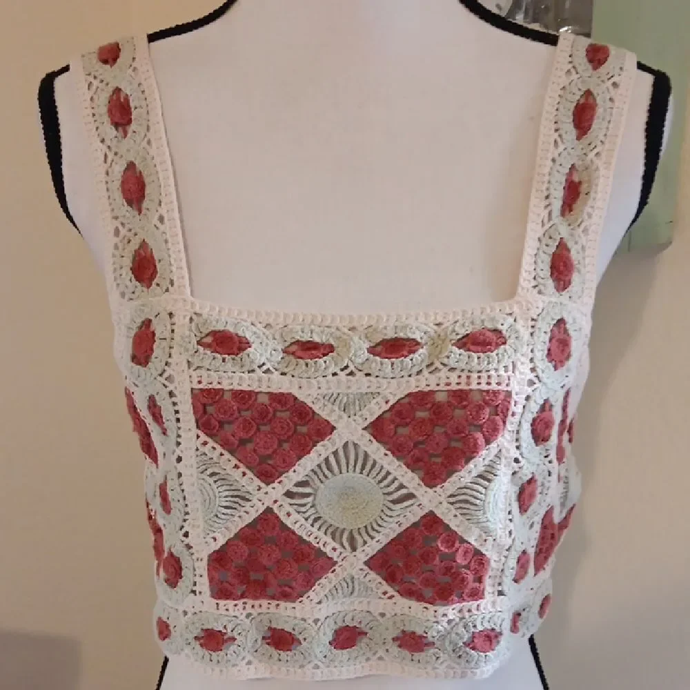 Julia by Love J Crochet Women's Top. Festival. Bohemian. Beachy - Picture 2 of 13